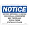 Signmission OSHA Notice, 5" Height, Before Opening Closing Ensure All Associates Sign, 7" X 5", Landscape OS-NS-D-57-L-10327 - alternate 1